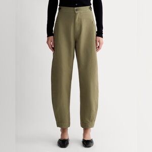Everlane The Fatigue Barrel Pant Womens Olive Utility Ankle Pants 8 / Medium